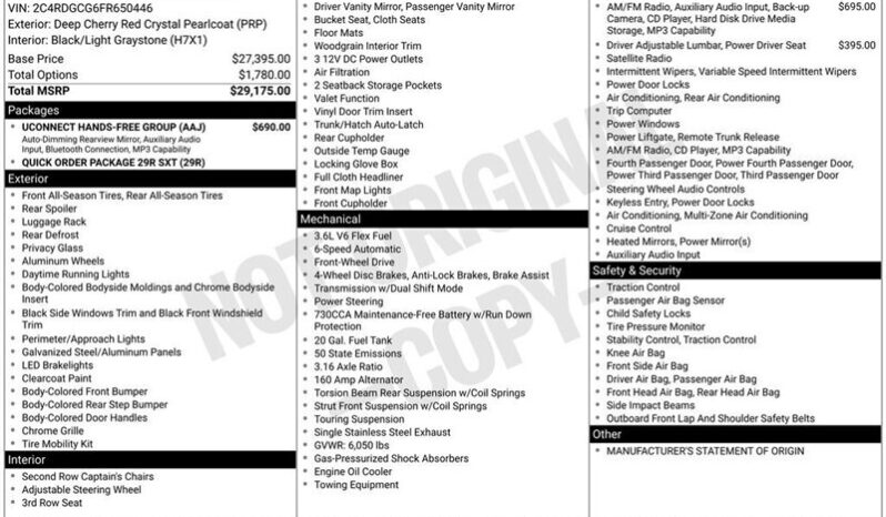 
								2015 Dodge Grand Caravan SXT full									