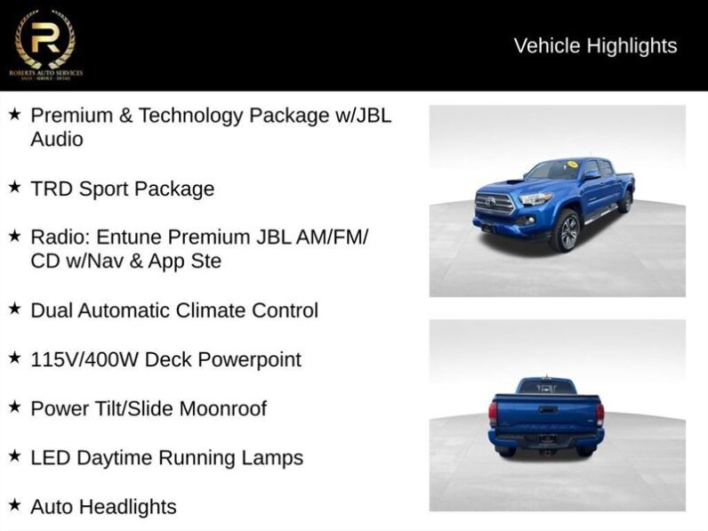 
								2016 Toyota Tacoma TRD Sport V6 full									