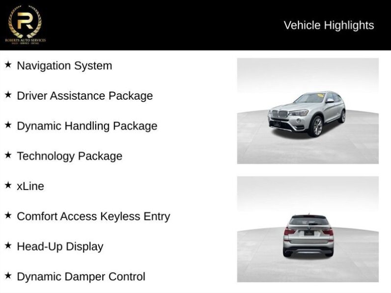 
								2016 BMW X3 xDrive35i full									