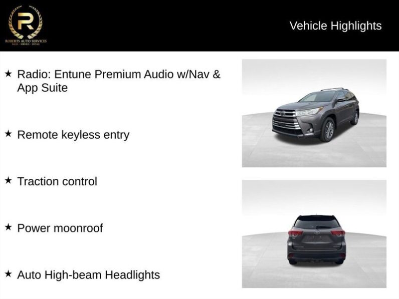 
								2017 Toyota Highlander XLE full									