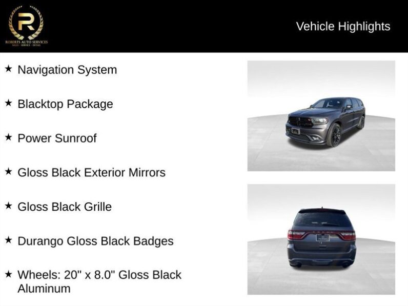 
								2015 Dodge Durango R/T full									