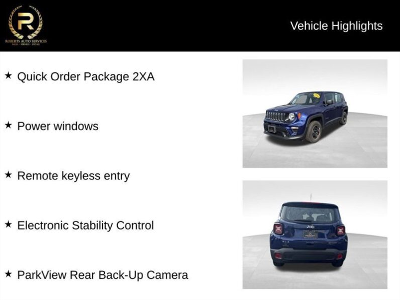 
								2020 Jeep Renegade Sport full									
