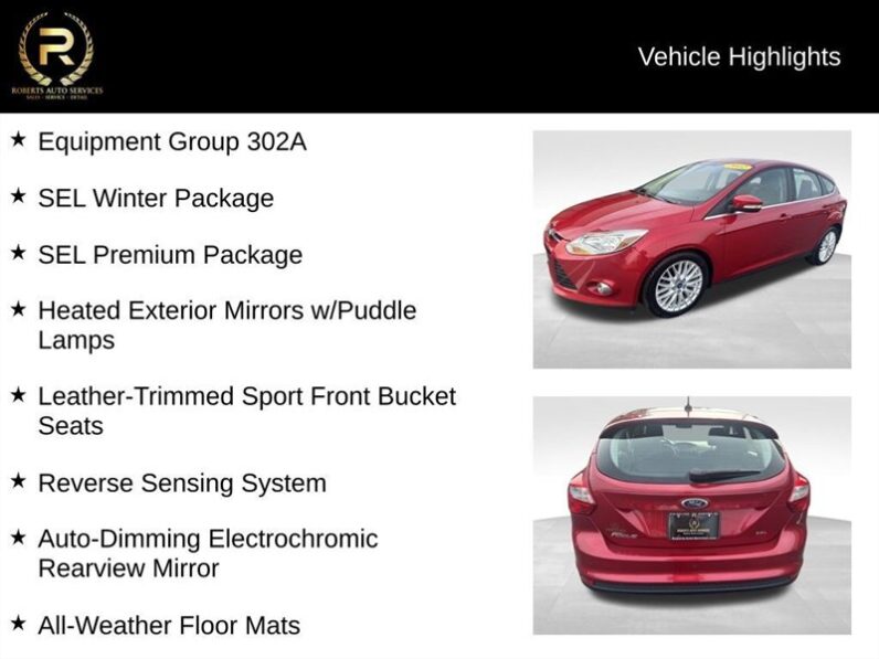 
								2012 Ford Focus SEL full									