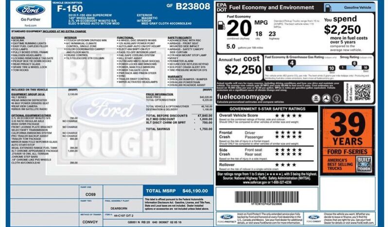 
								2016 Ford F-150 XLT full									