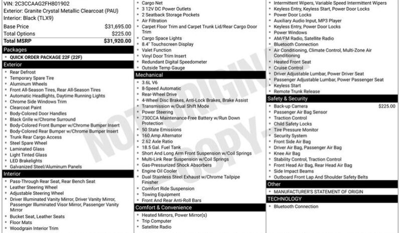 
								2015 Chrysler 300 Limited full									