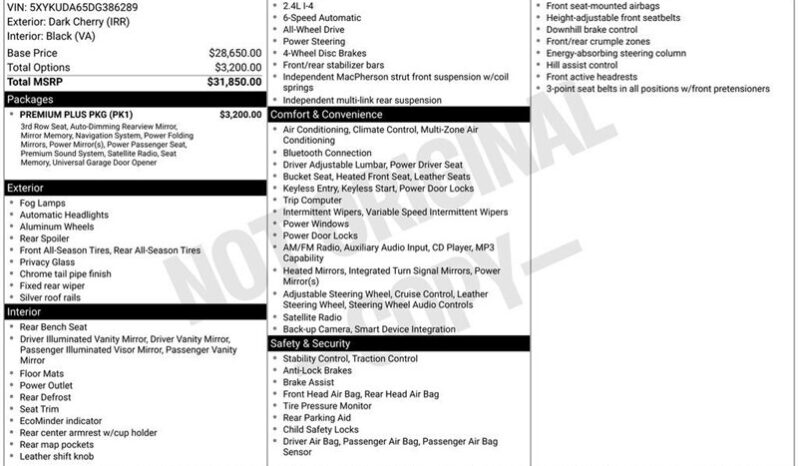 
								2013 Kia Sorento EX full									