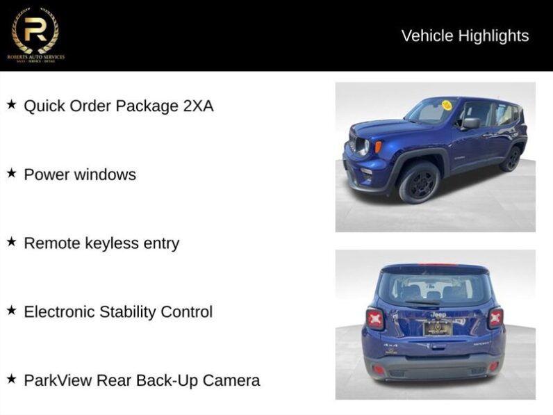 
								2020 Jeep Renegade Sport full									