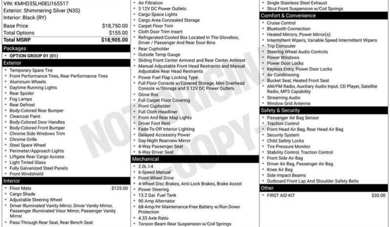 
								2014 Hyundai ELANTRA GT Base full									