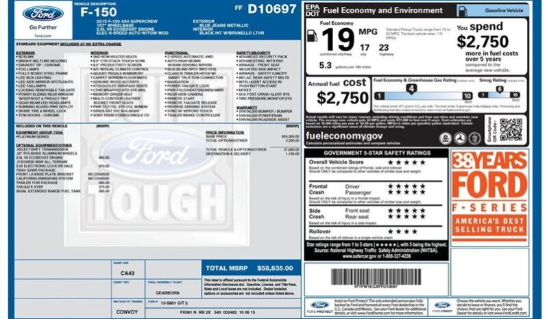 
								2015 Ford F-150 Platinum full									