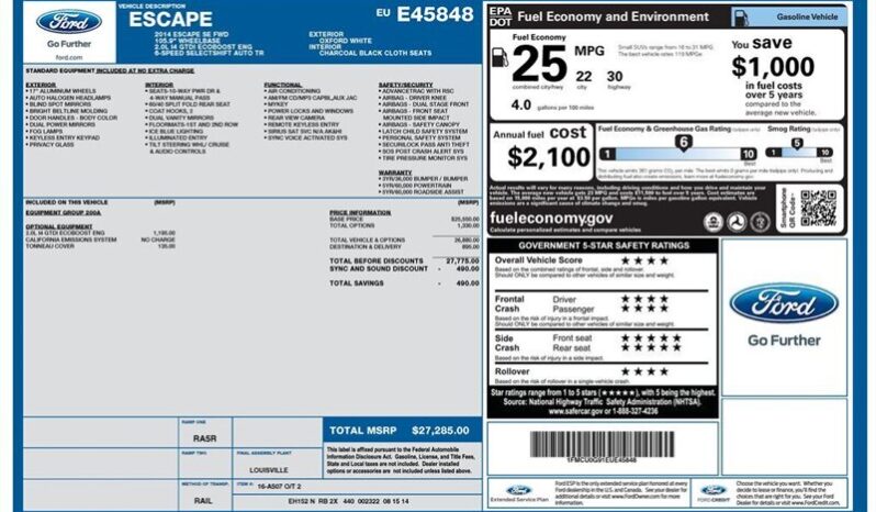 
								2014 Ford Escape SE full									