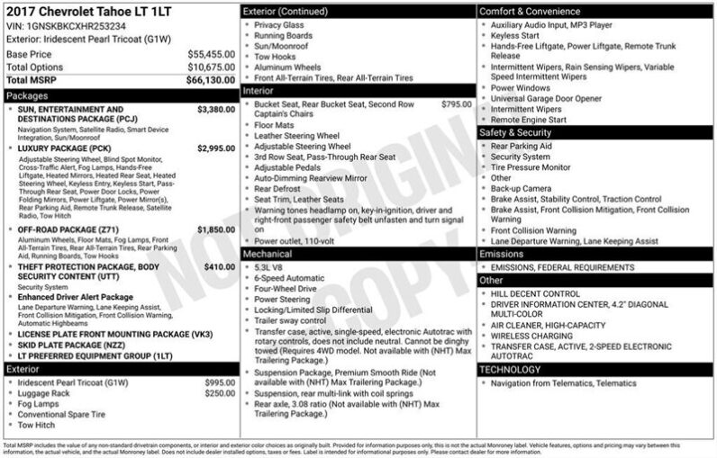 
								2017 Chevrolet Tahoe LT Z71 full									