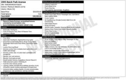 
										2005 Buick Park Avenue Base full									