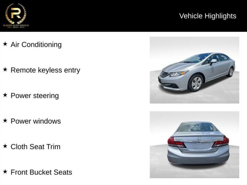 
								2013 Honda Civic LX full									