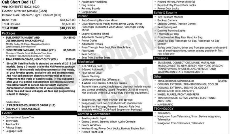 
								2013 Chevrolet Avalanche LT full									
