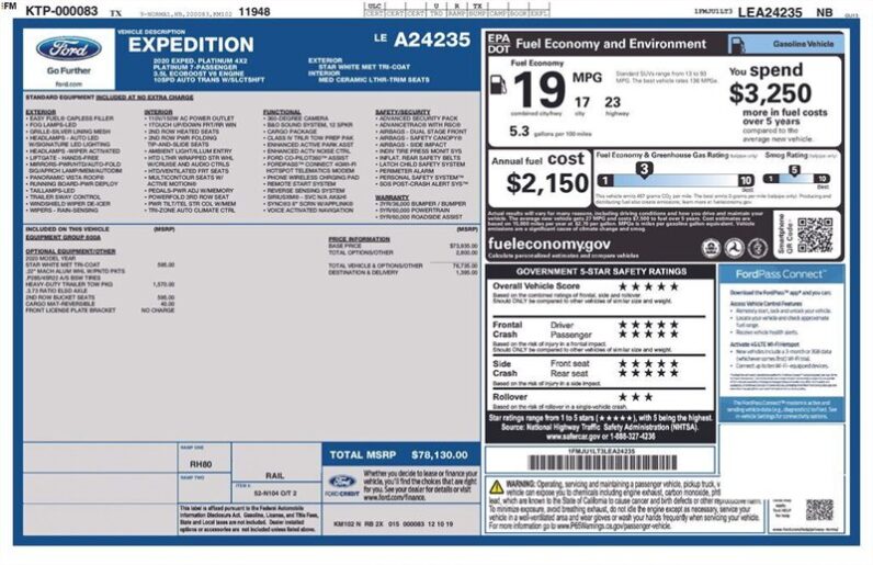 
								2020 Ford Expedition Platinum full									