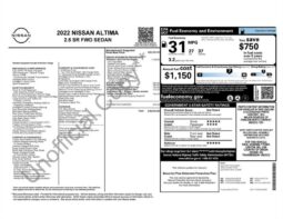 
										2022 Nissan Altima 2.5 SR full									