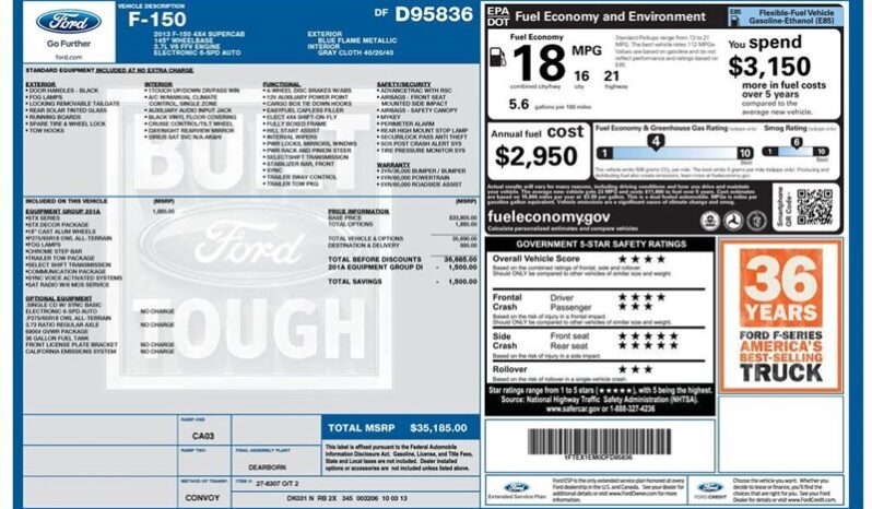 
								2013 Ford F-150 STX full									