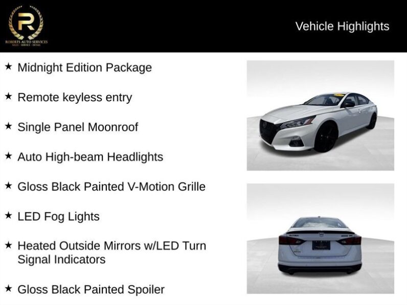 
								2022 Nissan Altima 2.5 SR full									