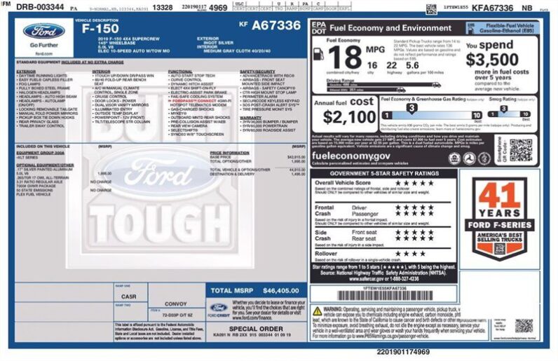 
								2019 Ford F-150 XLT full									