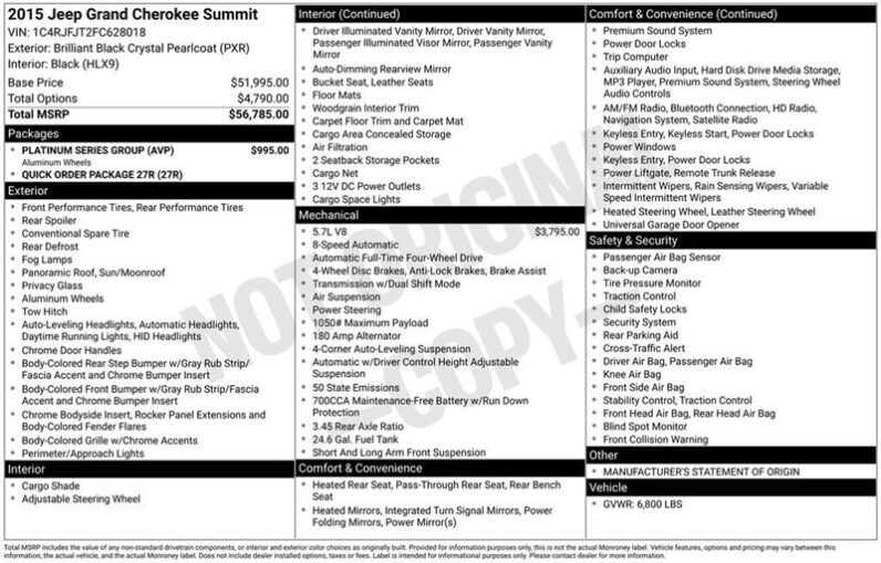 
								2015 Jeep Grand Cherokee Summit full									