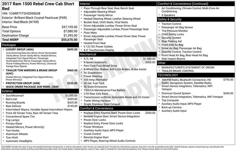 
								2017 RAM 1500 Rebel full									
